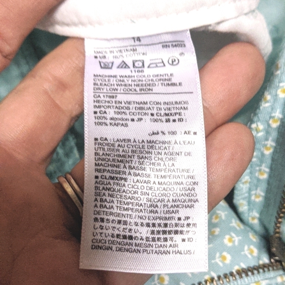 CUTE Old Navy Cotton Shorts Light Blue 14 - Picture 9 of 9